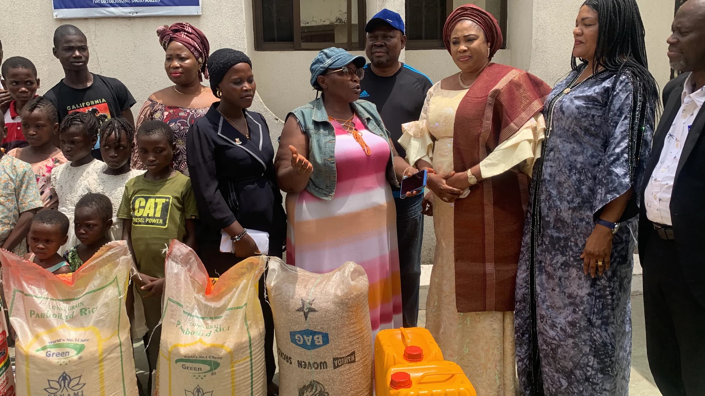 Foodstuff received during a visit from Her Excellency's office